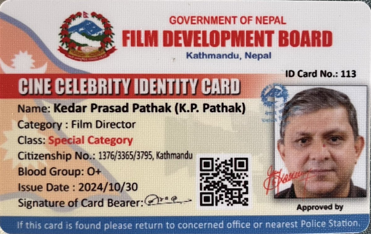 Kp_Pathak's tweet photo. I was very honored to be awarded this prestigious recognition for my almost 40 years of contribution to our film industry. I am very thankful to the Ministry of Communication and Information Technology and the Film Development Board for this recognition. https://t.co/exDwoavWI3