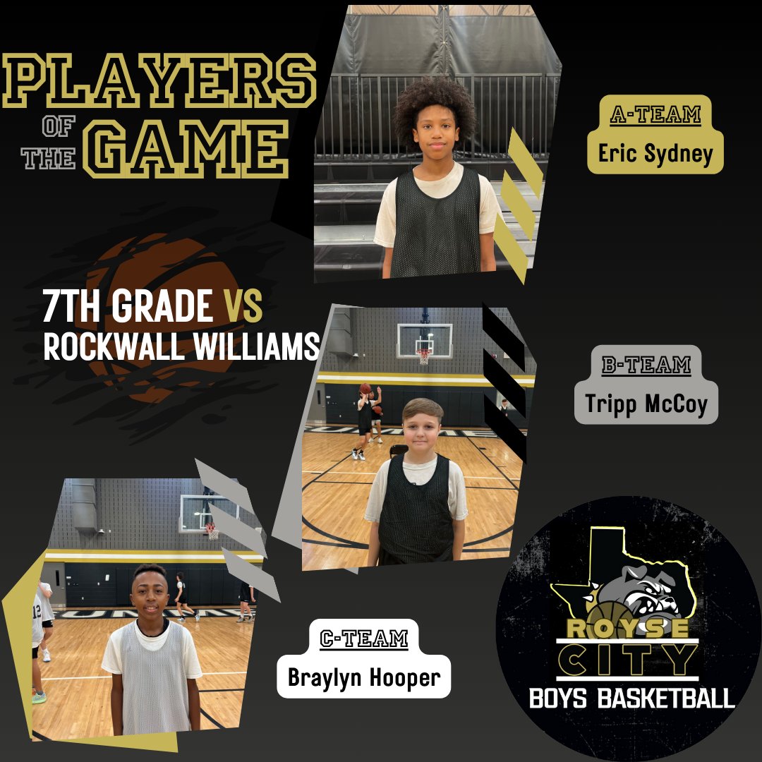 🏀🏀PLAYERS OF THE GAME🏀🏀

These 7th grade athletes balled out and kept their teams moving! They were all over the court on defense and offense!  Way to go gents! Let's keep it going!

#BEaDawg #futuredawgs #oneRC #summerstrong