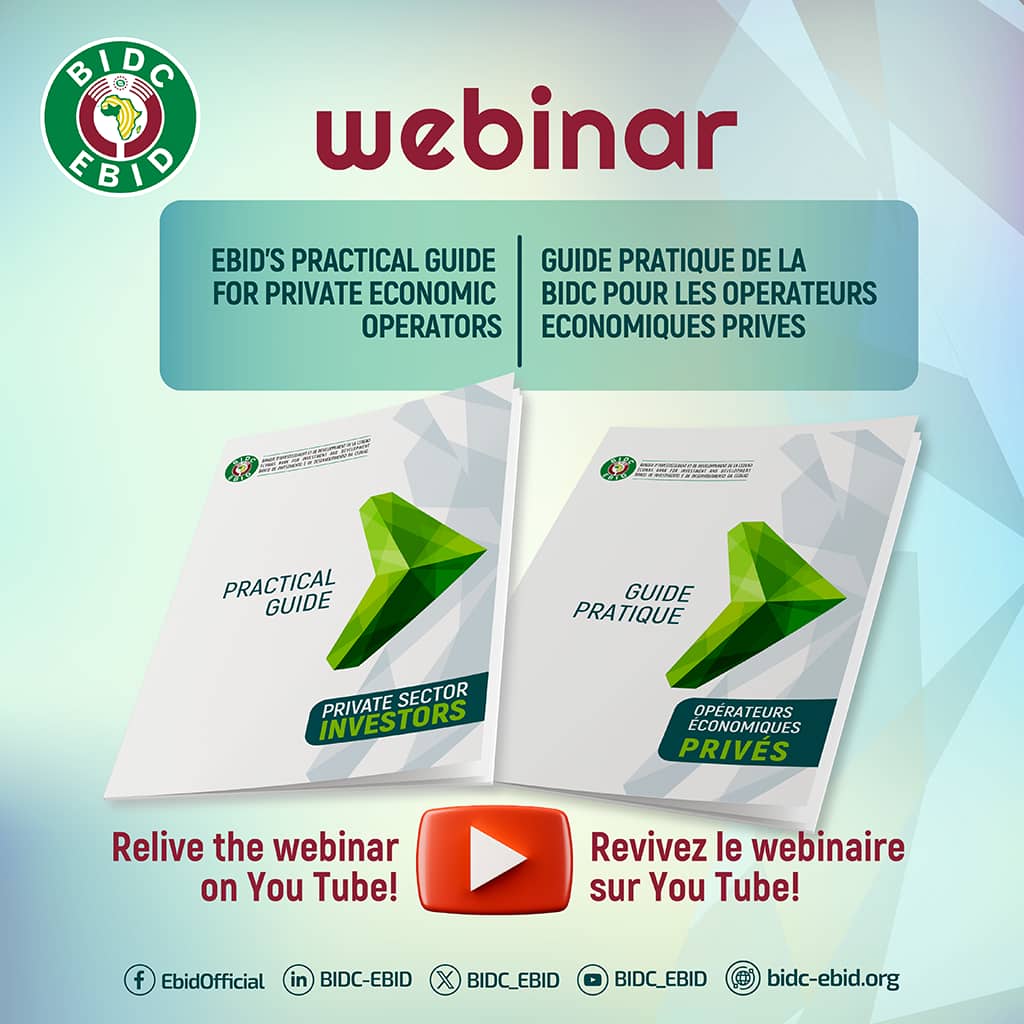 Missed the EBID Practical Guide webinar? Watch it on YouTube to discover how to apply for EBID funding, understand eligibility, and more! Watch Now:  youtube.com/watch?v=kFAnB8…

#EBID #ECOWAS #BusinessGrowth