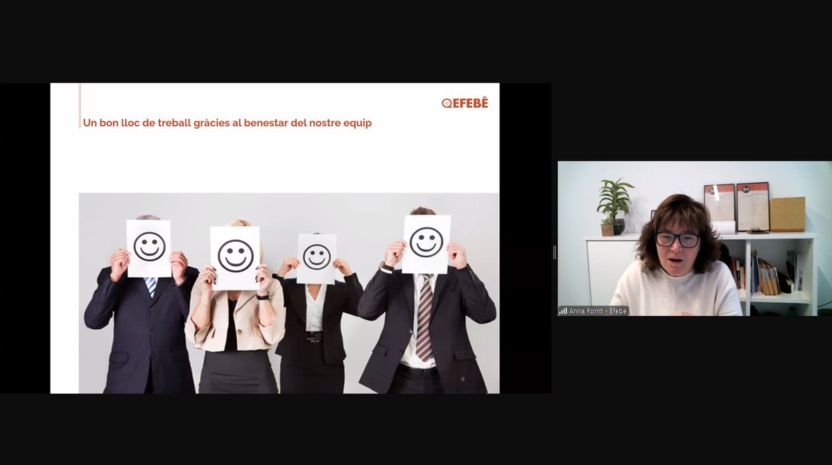 respon_cat's tweet image. "Només el 10% de les persones consideren excel·lent el seu lloc de treball", "l'electricitat estàtica pot generar lipoatrofia muscular". Avui @AnnaFornt de @grup_efebe ens ha parlat de com impacta l'espai en l'empresa saludable a la sessió 2 de la nostra Formació #RSE Gràcies!