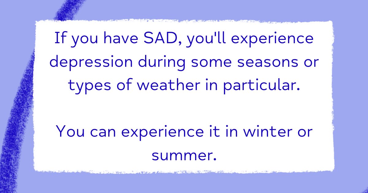 We all have our favourite season, and it's common to feel a difference in your energy or mood when temperatures shift around us. 

But if you've noticed a persistent change that's affecting your daily life, it might be time for a closer look.  

#SeasonalAffectiveDisorder