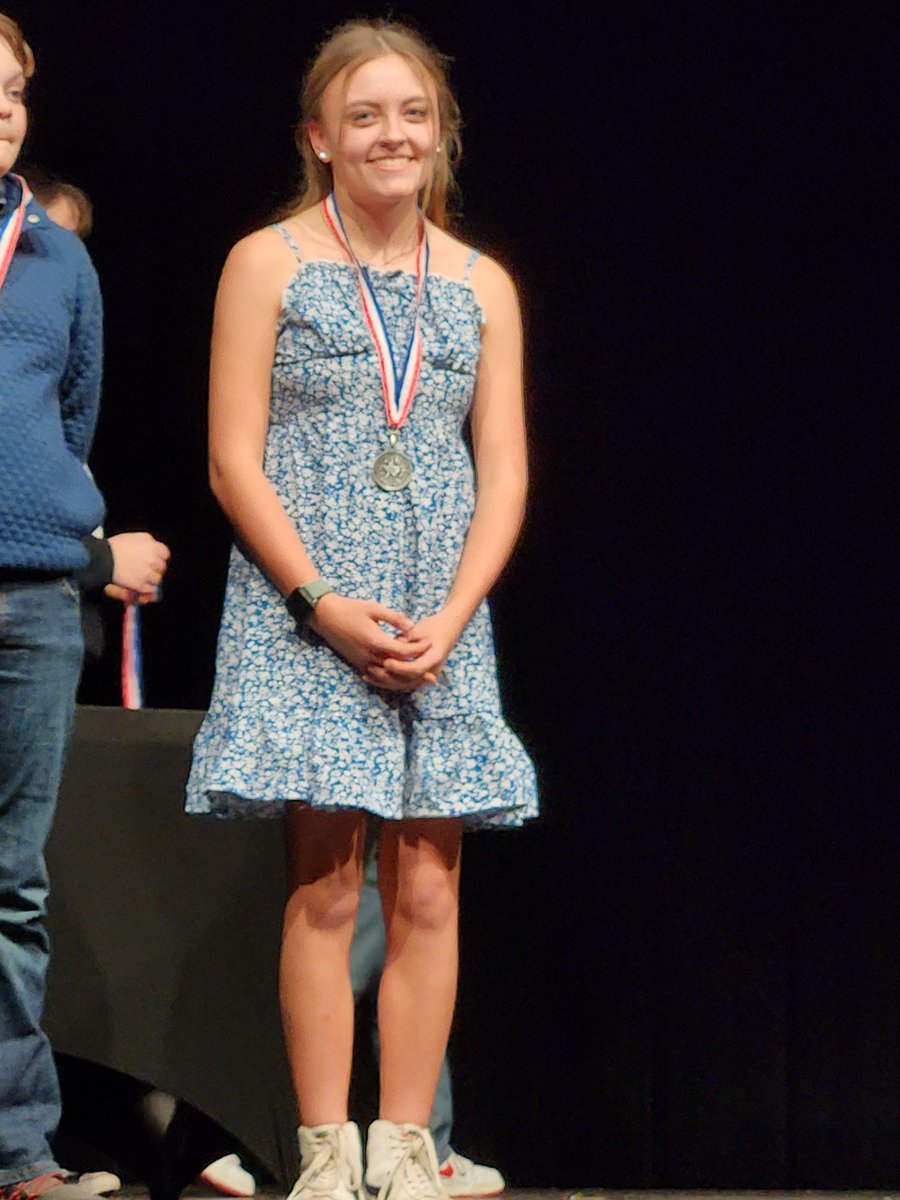 Junior High One Act Play placed 3rd at District!
All-Star Cast: Kilyn Harding (Kate) and Hayden Blassingame (Sylvia) Honorable Mention: Abigail Schmoe (Greg) 
These kids worked so hard and we are so proud! Come watch  Sylvia tonight, Nov 21, at 6:30 pm at Petrolia High School!