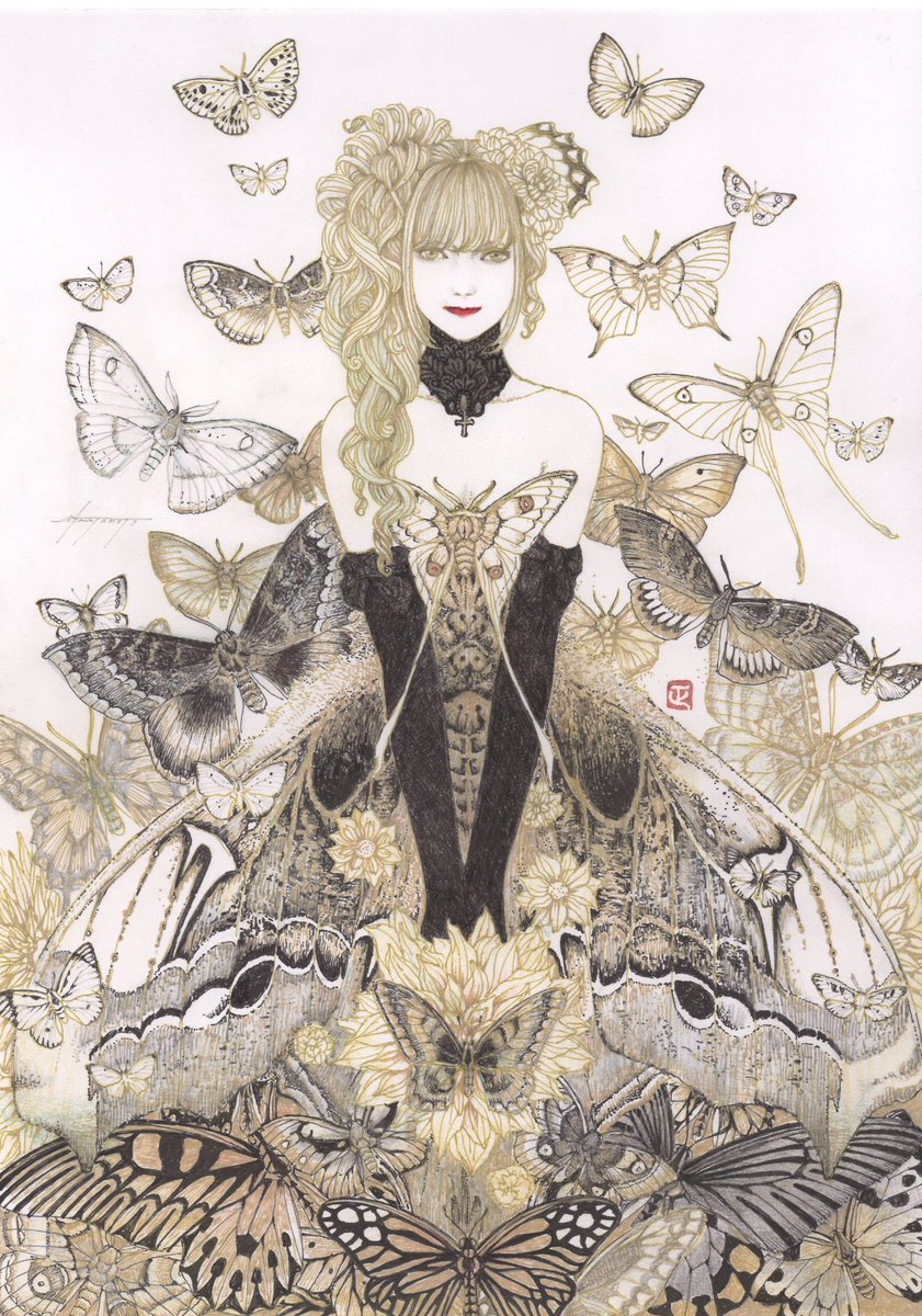 masaakisasamoto's tweet photo. Moth Girl https://t.co/k88cCA8uaY
