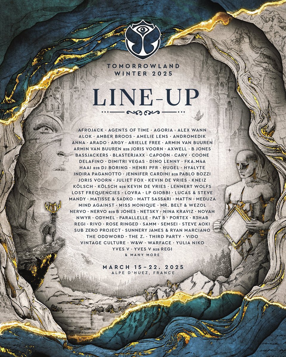 Discover the full line-up for Tomorrowland Winter. Get ready for an unforgettable experience trough sound and snow in Alpe d'Huez. All info: winter.tomorrowland.com/en/