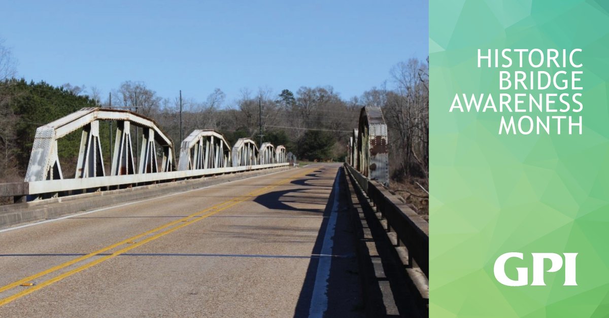 It's Historic Bridge Awareness Month!  The Big Bayou Sara Bridge, in LA was completed in 1949. GPI provided CEI services for the rehabilitation of the bridge. More: gpinet.com/expertise/brid…