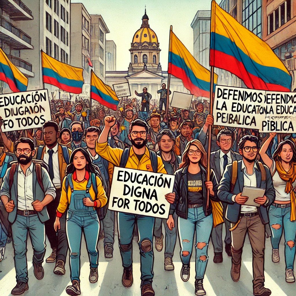 Pazonauta's tweet photo. ¿Recuerdas el #21N? Fue más que una protesta, fue el sueño de un país donde la educación sea un derecho, la corrupción un recuerdo, y la paz una realidad.
#enlasaulasyenlascalles #nuestravozseescuchafuerte #pornuestrosderechosluchamoshastalamuerte https://t.co/qNSnF434da