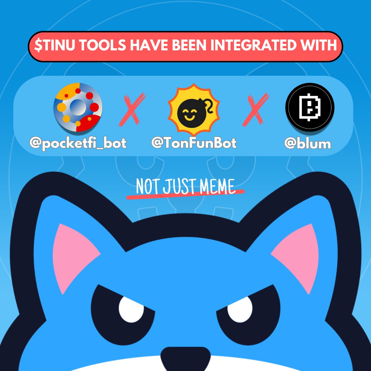 We are thrilled to announce that jettons made on <a href="/pocket_fi/">PocketFi</a>  and <a href="/blumcrypto/">Blum</a>  are now supported by $TINU tools!🎉 

With jettons made on these platforms, you may now use $TINU tools to:
1️⃣ Set up our FREE Buybot 
2️⃣ Enable Trending
3️⃣ Scan jettons
4️⃣ Track wallets