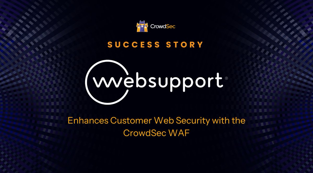 Crowd_Security's tweet image. “With a focus on stopping malicious traffic, the #CrowdSec #WAF has become a vital component in protecting our customers’ web servers and meeting our security goals"- Victor Edvardsson, System Engineer #Websupport
Read the full success story: hubs.ly/Q02Z20s60