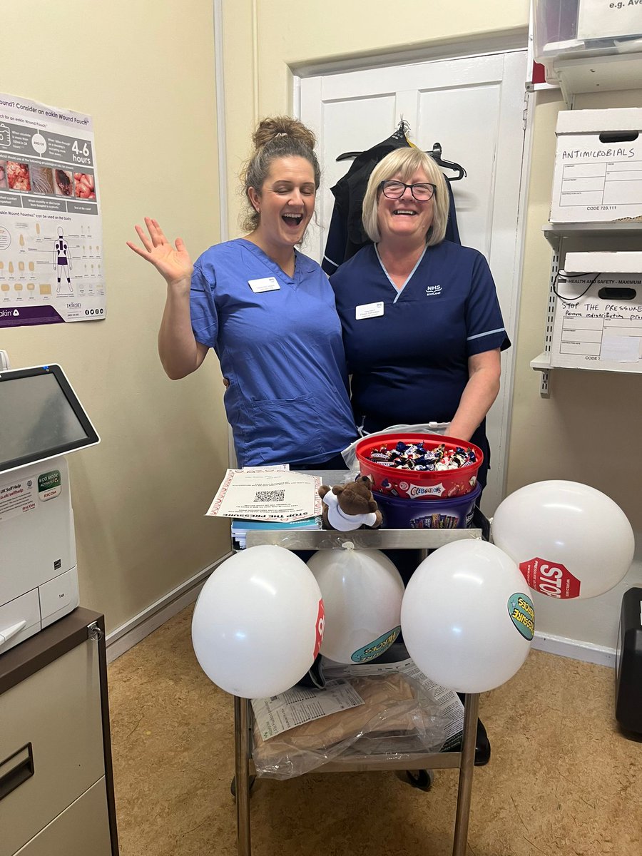 Our TVNs have been out at the Western and Strathbrock Partnership Center today for #StopThePressure week. We are at East Lothian Community Hospital tomorrow so please stop by if you can.