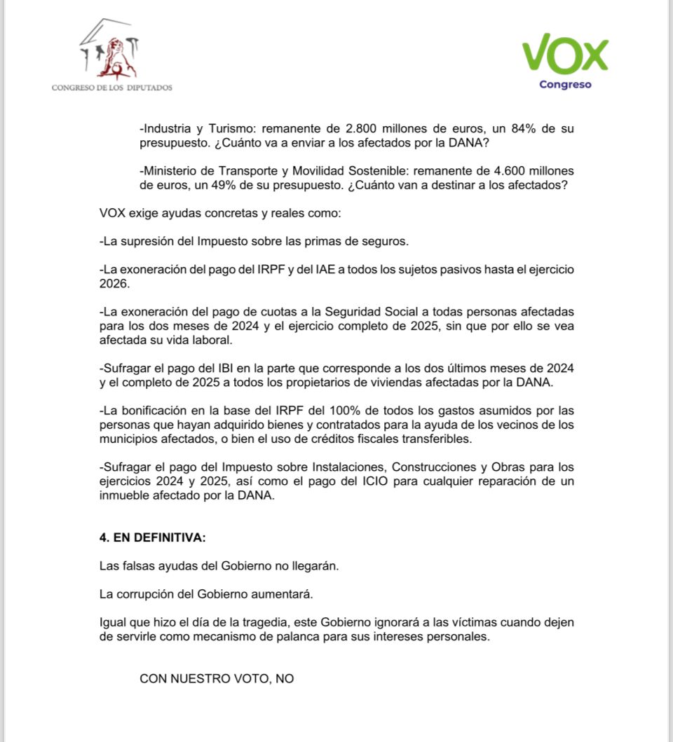 Santi_ABASCAL's tweet photo. HILO ⬇️
¿Decreto de ayudas? Es la enésima mentira del Gobierno criminal y traidor, que abandona a los ciudadanos y les engaña en los momentos de mayor zozobra y desesperación. No lo hará con nuestra complicidad #DANA https://t.co/lt0QY7Theh