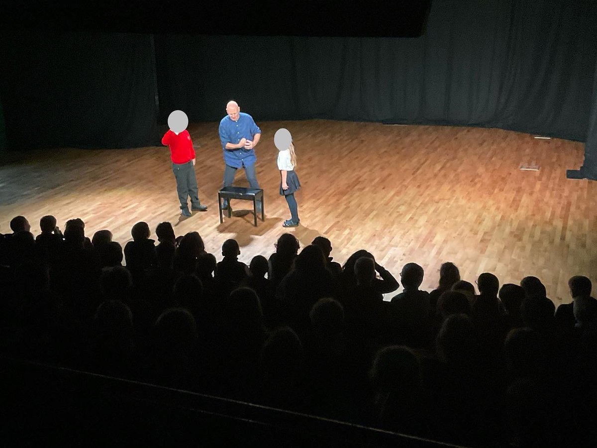 This week we welcomed Ben Haggarty, a professional Performance Storyteller from The Crick Crack Club, to Gosfield. He gave a wonderful public performance and 2 thoroughly enjoyable 'performance &amp; discussion' sessions for 6 local schools and our own Year 4, 5, 9 &amp; 10 Drama pupils.