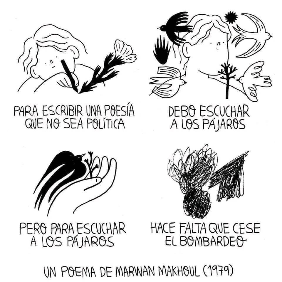MateHistorico's tweet photo. Desde entonces, la relación internacional entre ambos pueblos está marcada por el conflicto, a veces diplomático, pero generalmente armado. Para seguir pensando en la importancia de la paz, les dejamos este hermoso poema de Marwan Makhoul. https://t.co/IeFQQi2WW4
