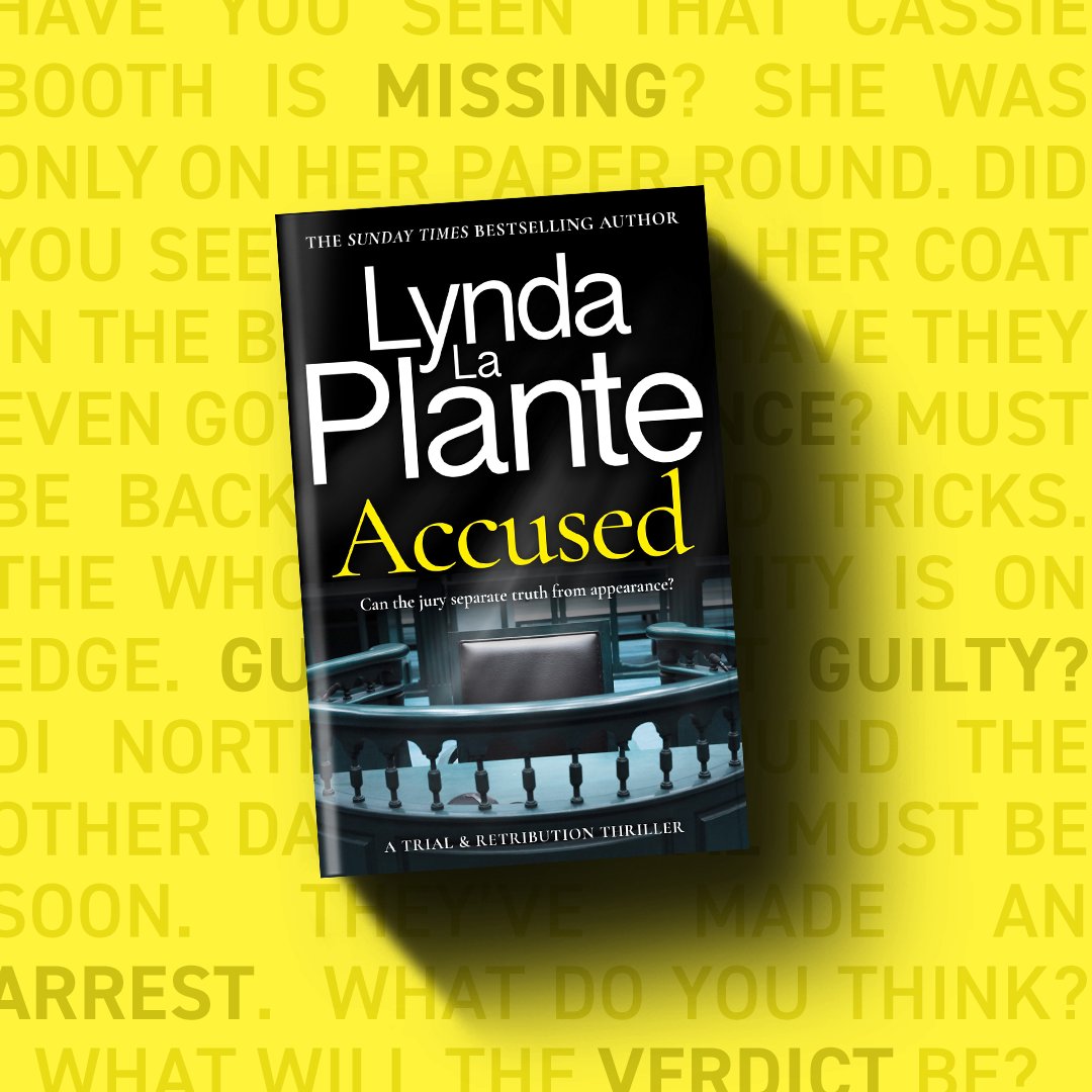 There’s only two weeks to go until Accused publishes in paperback and pre-orders are still open. The acclaimed legal thriller from the Queen of Crime Drama, Lynda La Plante. loom.ly/qMx1yuQ
Posted by Bonnier Books