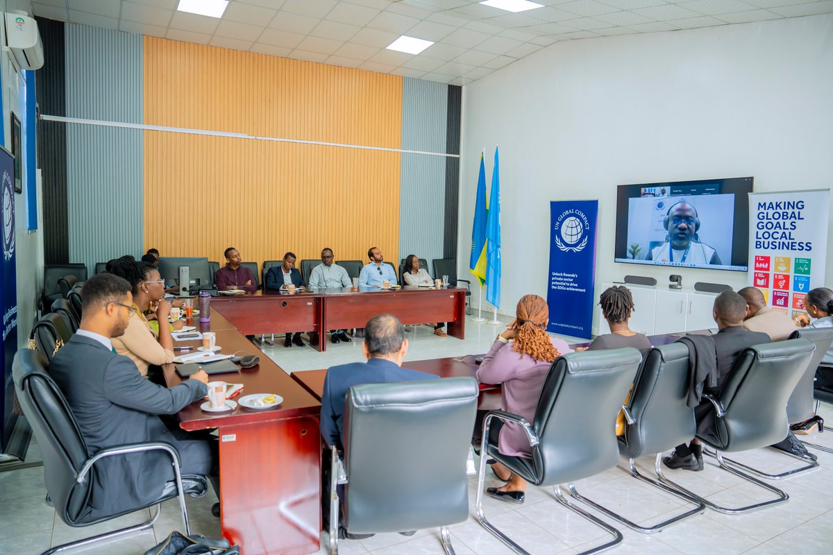 UNRwanda's tweet photo. Achieving the #SDGs demands robust private-sector engagement.

Today, @globalcompact Rwanda hosted a workshop highlighting the UN Global Compact Academy’s resources to drive sustainable business practices and advance the SDGs. https://t.co/a89sAku8DZ