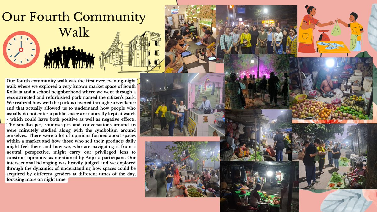 UVisioning70492's tweet photo. Our Gender Community Walks look something like this. #gendered #perspective #infrastructures #publicspaces #Kolkata #urbanrevisioning https://t.co/FW1u0No35x