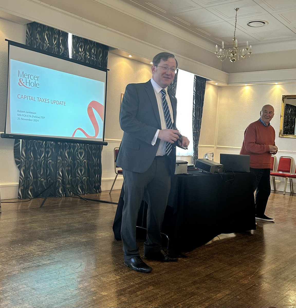 The @STEPwales and CIOT South Wales joint Capital Taxes Update with Robert Jamieson is underway at <a href="/NewportMasonic/">Newport Masonic Hall</a> with @STEPwales chair <a href="/TheTrevorDurham/">Trevor Durham</a> introducing today’s speaker.