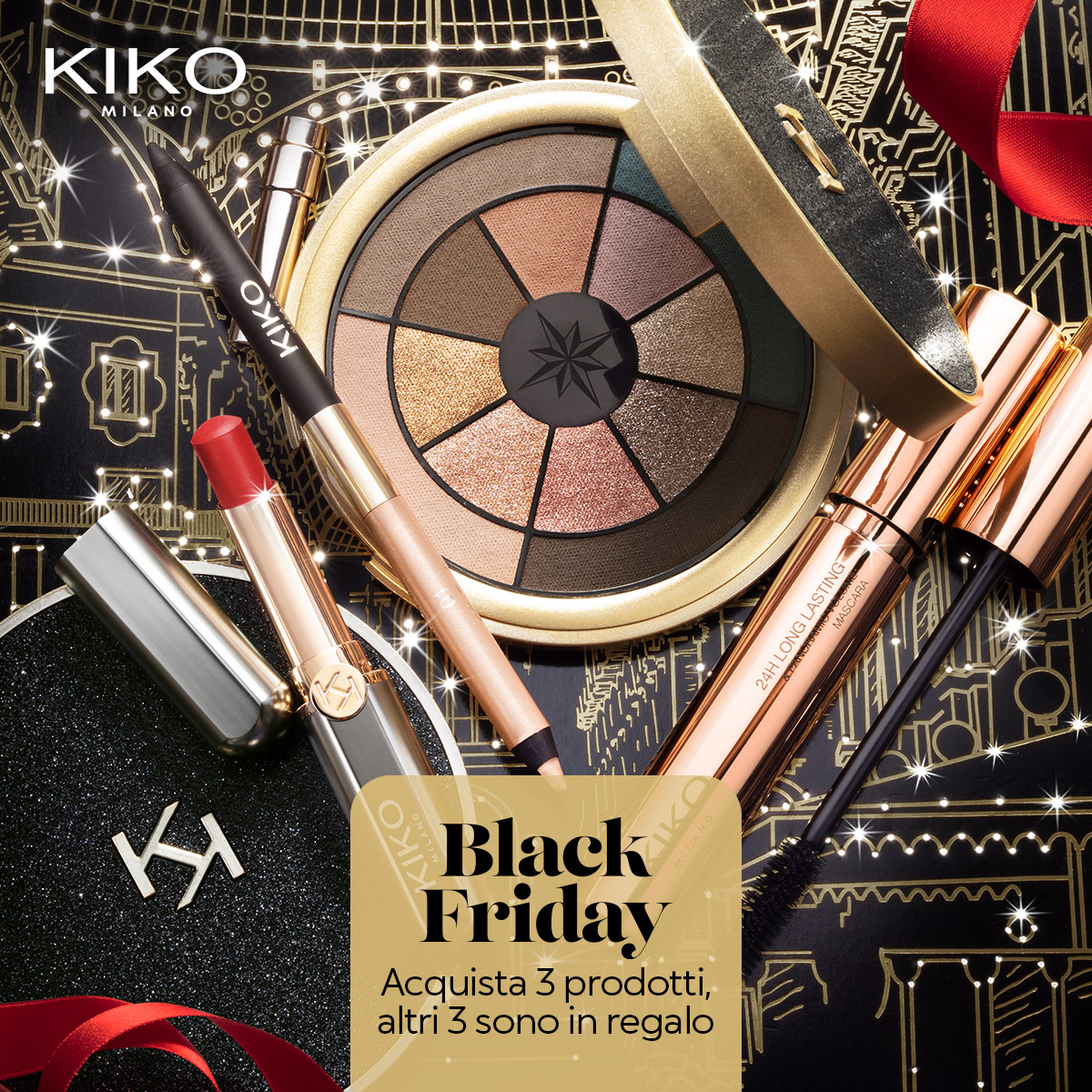 Pronti, partenza, shopping! 🎉 #KIKOBlackFriday è qui: acquista 3 prodotti online e ricevine 3 gratis 🤩 Scegli ora i tuoi preferiti! 💄

bit.ly/4eHMNVO