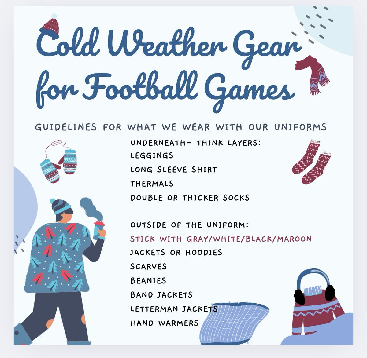 Be prepared for this chilly weather 🥶🥶