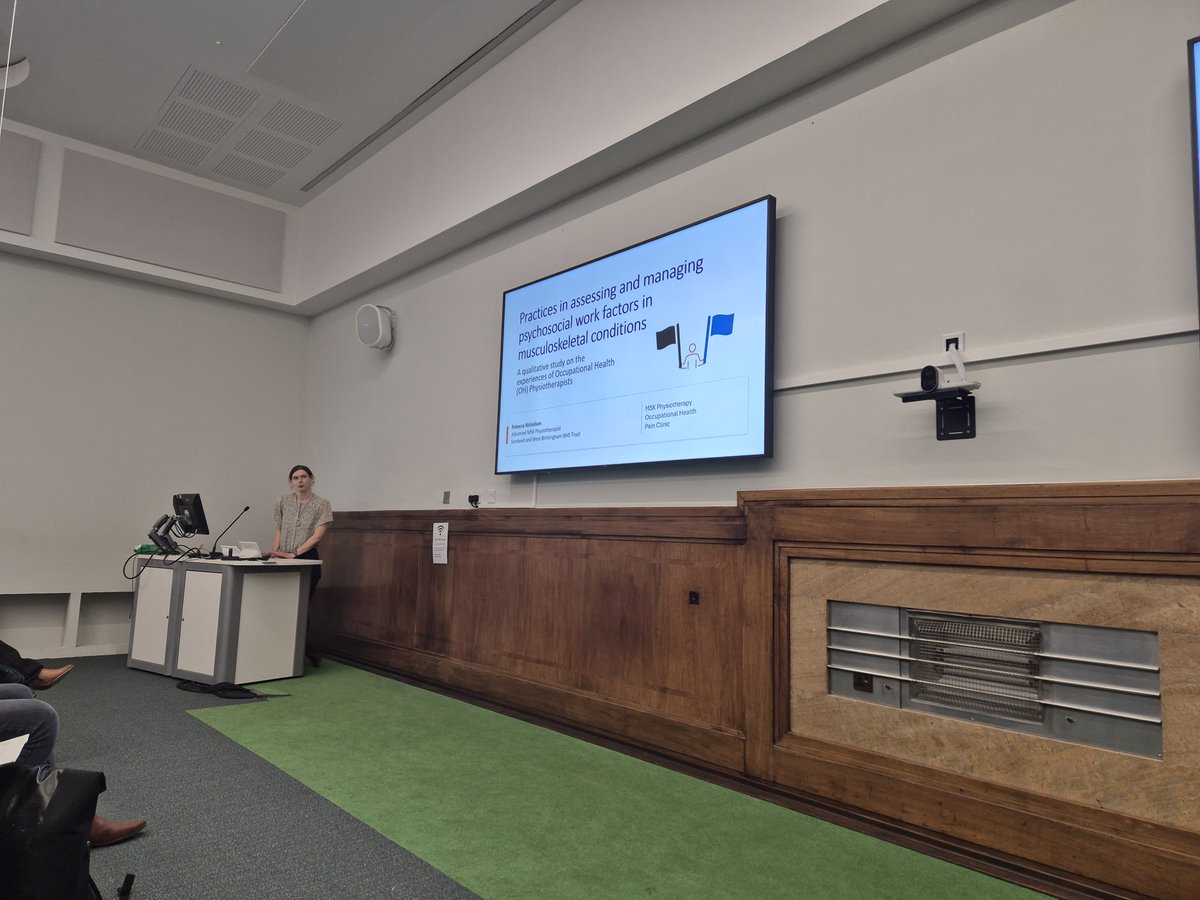 CAHPR West Mids (@cahprwestmids) on Twitter photo Next up...Rebecca Nicholson presents her qualitative study on the experiences of OTs and Physio practices in assessing and managing psychosocial work factors in MSK conditions <a href="/OfficialCAHPR/">OfficialCAHPR</a> <a href="/covcampus/">Coventry University</a> <a href="/and_nhs60405/">Sandwell and West Birmingham NHS Trust</a> Next up...Rebecca Nicholson presents her qualitative study on the experiences of OTs and Physio practices in assessing and managing psychosocial work factors in MSK conditions <a href="/OfficialCAHPR/">OfficialCAHPR</a> <a href="/covcampus/">Coventry University</a> <a href="/and_nhs60405/">Sandwell and West Birmingham NHS Trust</a>
