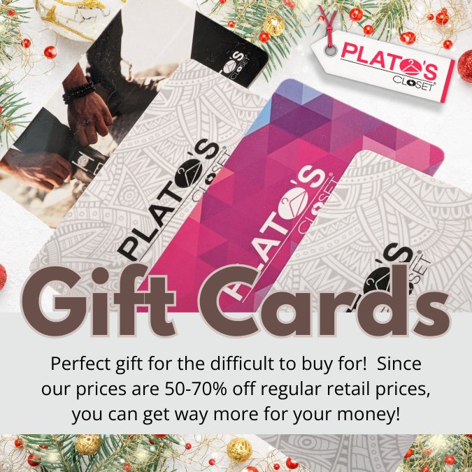 Say I love you with a Gift Card for the Thrifter On Your List!
Come By Plato's Closest in Cambridge 
580 Hespeler and Load a Card for Christmas
#platosclosetcambridge
#giftcards
#holidayshopping
#christmas
#iloveyou
#platoscloset
#tistheseason