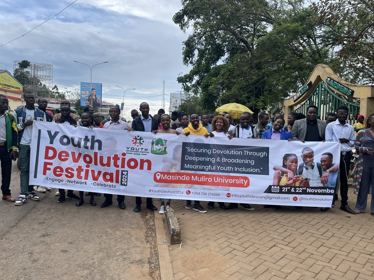 Karibuni Kakamega for the first of many. Securing devolution through deepening and broadening meaningful youth inclusion! 
#YouthDevFestival2024 <a href="/MMUST_Kenya/">Masinde Muliro Univ.</a> <a href="/Kakamega_037/">County Government of Kakamega</a> <a href="/YouthDevolution/">The Youth Devolution Festival</a>