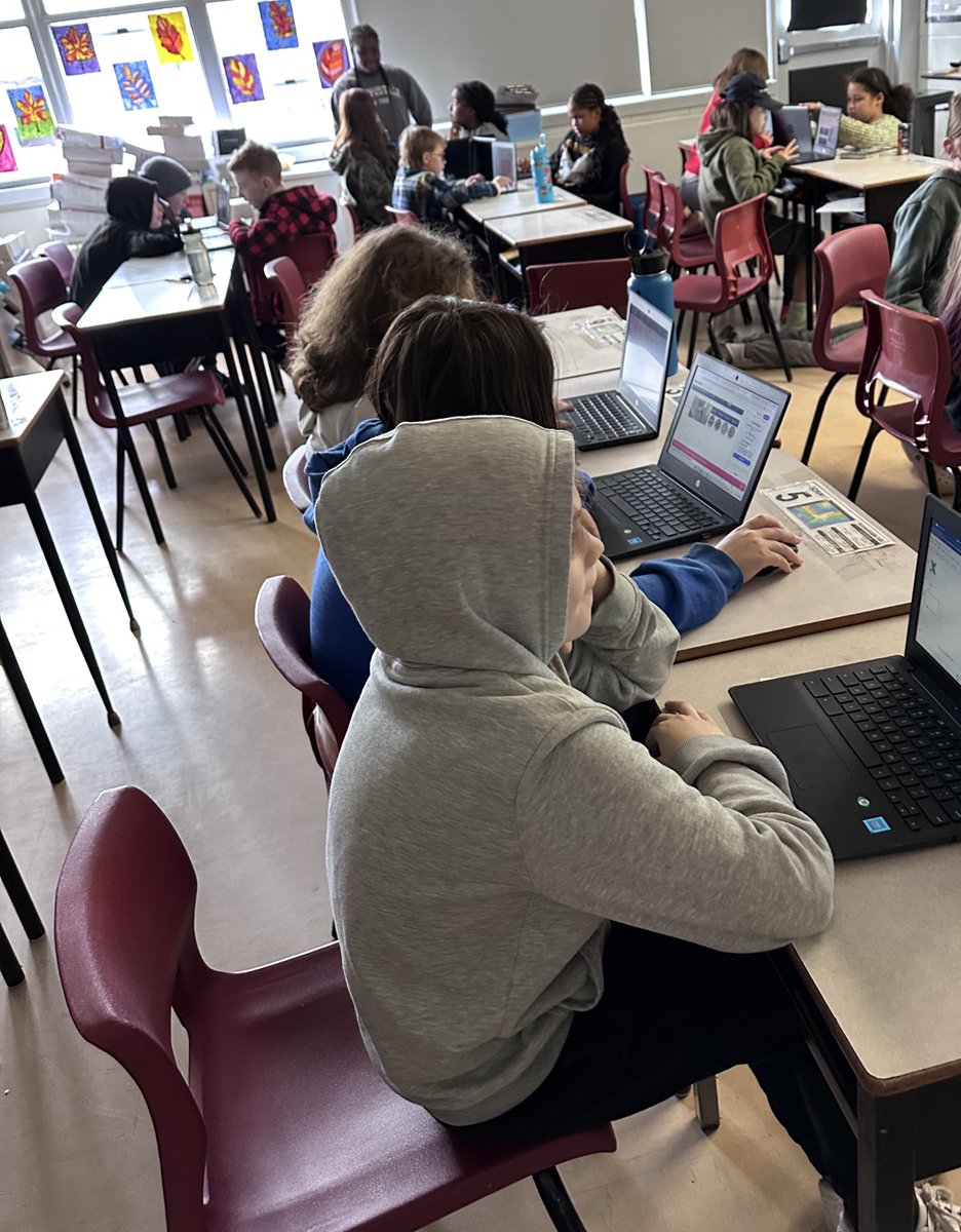 Stuck on figuring out what multiplication and division mean? Grade 5/6 can help you out! Some great resources are in progress this morning <a href="/MEelementary/">Mount Edward Elementary School</a> @HRCE_Math