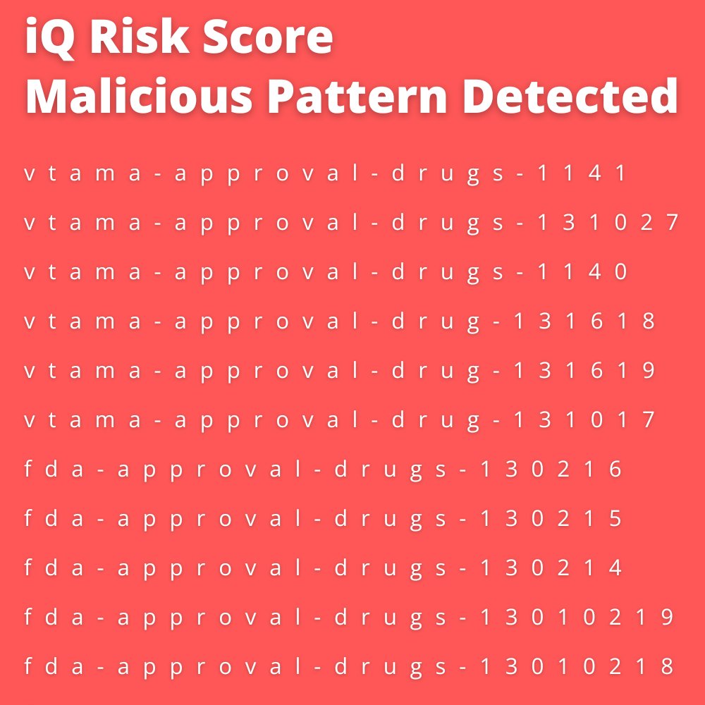 iQ Global (@iqglobalas) on Twitter photo 🚨 iQ Risk Alert Report 🚨 Our Risk Score Feed has detected a pattern of potentially malicious domain registrations targeting <a href="/US_FDA/">U.S. FDA</a> . More details @ iq.global/risk-score-ale… 🚨 iQ Risk Alert Report 🚨 Our Risk Score Feed has detected a pattern of potentially malicious domain registrations targeting <a href="/US_FDA/">U.S. FDA</a> . More details @ iq.global/risk-score-ale…
