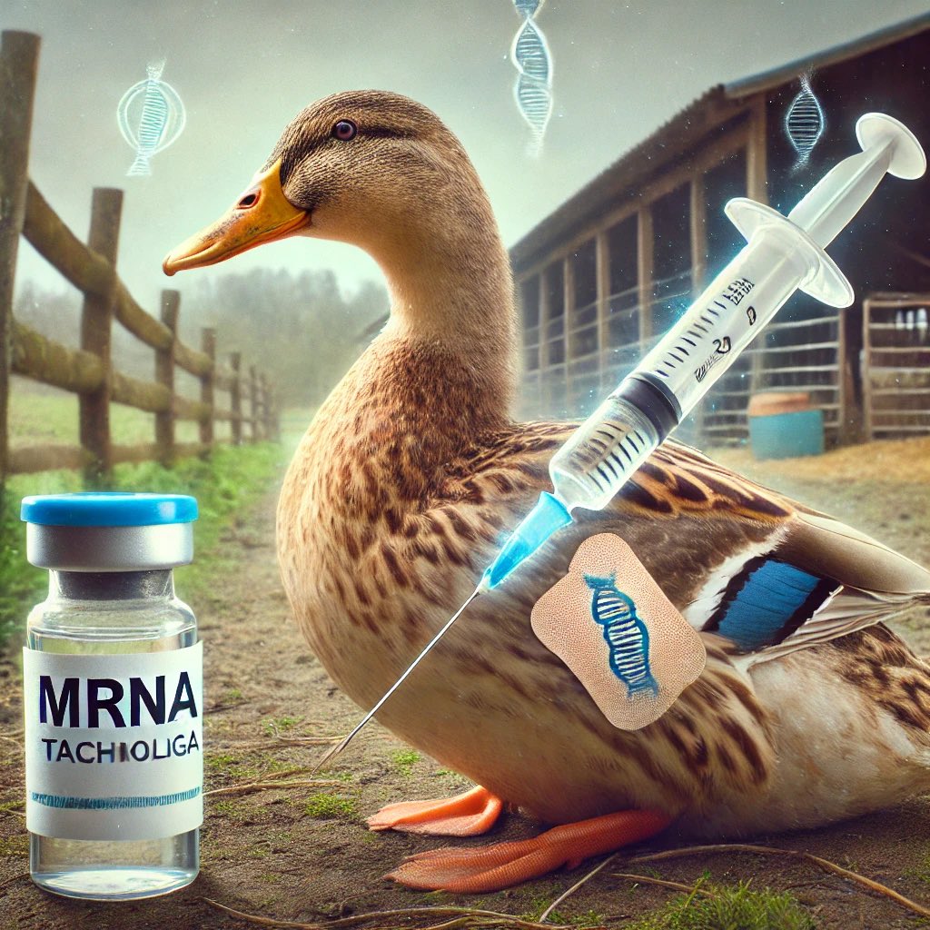 camille_moscow's tweet image. 🦆💉 Les canards au menu, et l’ARN messager dans vos assiettes.

Quand Big Pharma ne peut plus vendre ses injections directement aux humains, ils trouvent une autre cible : votre alimentation. Depuis le 1er octobre, 62 millions de canards en France reçoivent des vaccins ARNm,…