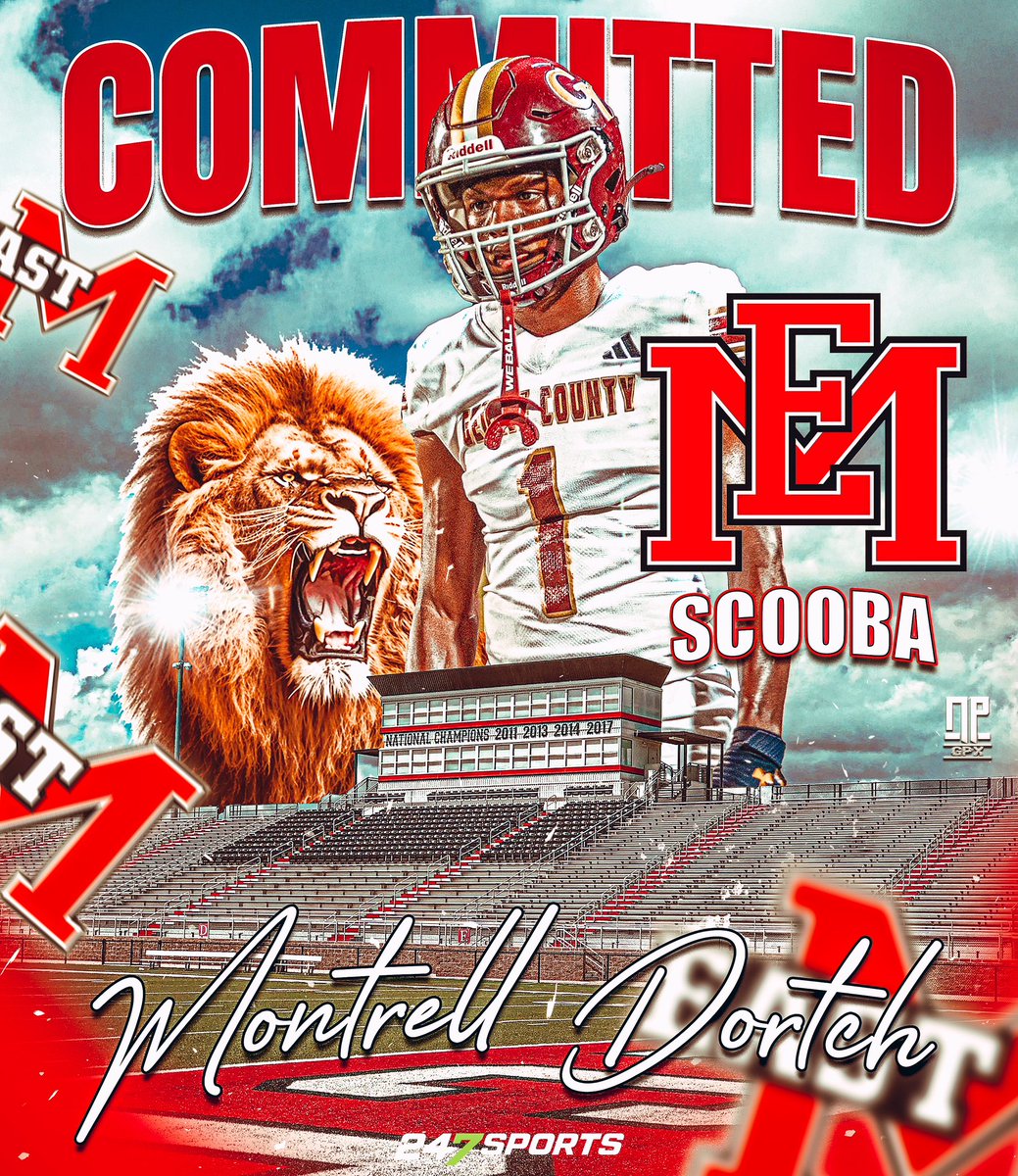 MontrellDortch5's tweet image. #AGTG I’m very excited to announce my commitment to EMCC @CourtlandHays @EMCCathletics @CoachStory_EMCC @TheCountyFtbl @RayCray06 @AnsleyBrentTV