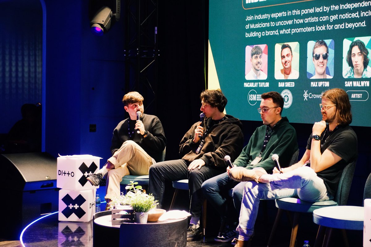 Ditto Music (@dittomusic) on Twitter photo Fascinating panel presented by <a href="/ISM_music/">ISM</a> about getting noticed as an independent artist 🙏📲
Feat. <a href="/TurtleTempo/">Turtle Tempo</a> <a href="/crowdfunderuk/">Crowdfunder UK</a> <a href="/samwalwyn/">Sam Walwyn</a> and Ditto alumni <a href="/maccat215/">Macca Taylor</a> Fascinating panel presented by <a href="/ISM_music/">ISM</a> about getting noticed as an independent artist 🙏📲
Feat. <a href="/TurtleTempo/">Turtle Tempo</a> <a href="/crowdfunderuk/">Crowdfunder UK</a> <a href="/samwalwyn/">Sam Walwyn</a> and Ditto alumni <a href="/maccat215/">Macca Taylor</a>