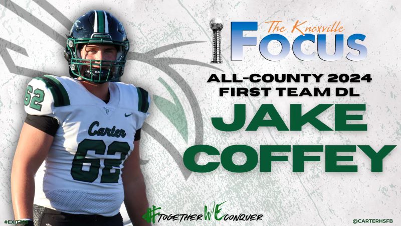Congratulations to Jake Coffey for being named to the Knoxville Focus All Knox County 1st team! 

#GoHornets🟢⚪️ #EXIT398