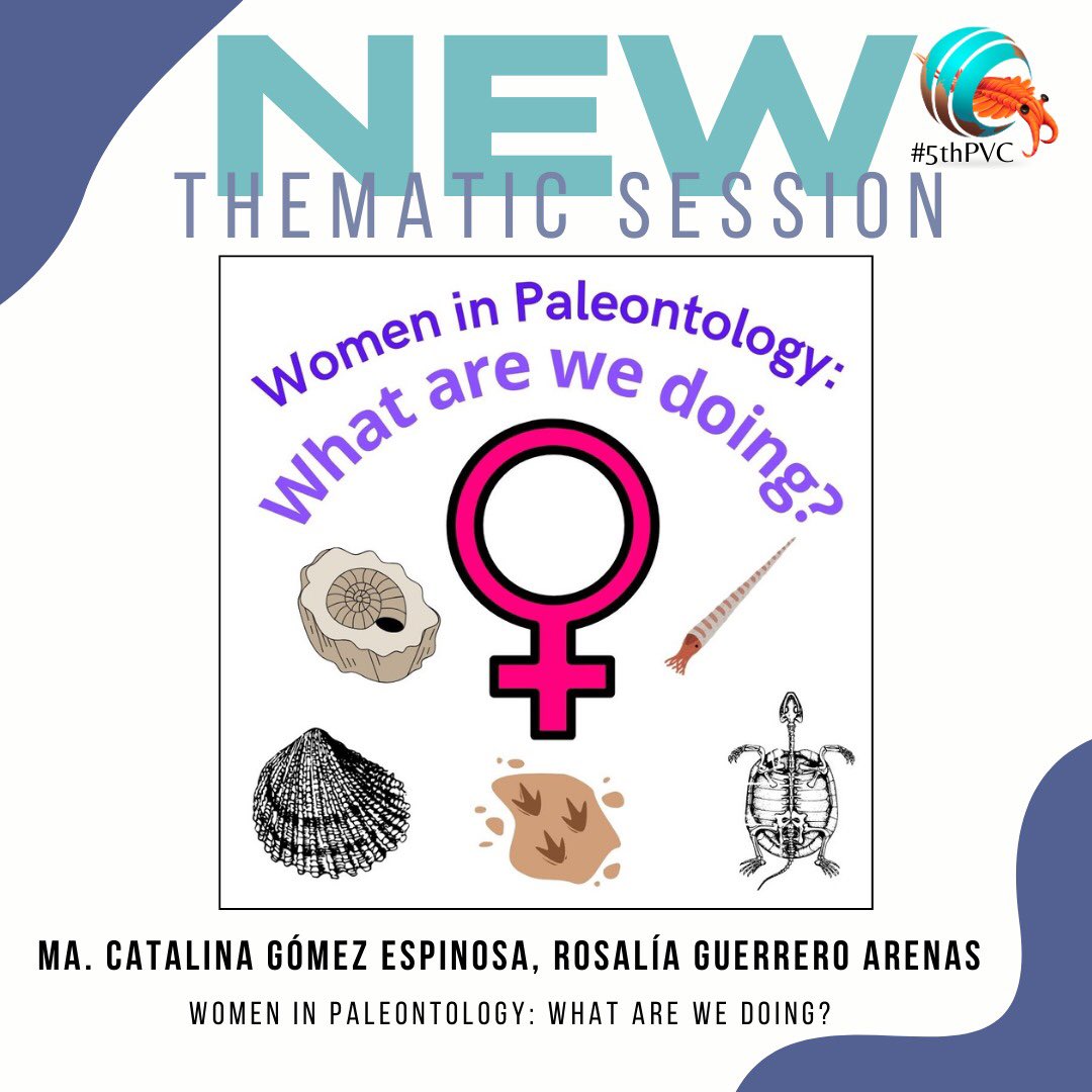 🚨 New thematic session!

🔍 “Women in Paleontology: Past, Present, and Future” highlights the achievements and challenges of women in the field.Share your experiences at the #5thPVC.

📩 Submit your abstract now at palaeovc.org‼️

⛏️ JOIN US!