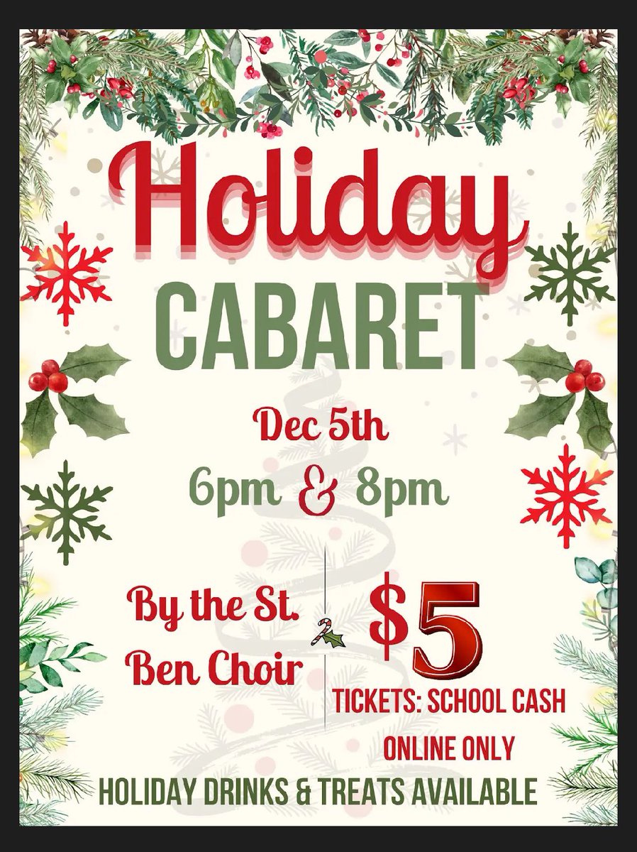 St. Benedict Parent Council (@stbenedict_pc) on Twitter photo Don’t miss the St. Benedict’s Choir Holiday Cabaret on Dec 5 featuring TWO amazing shows! 🎤🎄 Tickets are still available on School Cash Online. Proceeds support The Arts & our Lion King Jr. production. Get yours now for a night of music & magic! <a href="/StBenedictOCSB/">St. Benedict School</a> Don’t miss the St. Benedict’s Choir Holiday Cabaret on Dec 5 featuring TWO amazing shows! 🎤🎄 Tickets are still available on School Cash Online. Proceeds support The Arts & our Lion King Jr. production. Get yours now for a night of music & magic! <a href="/StBenedictOCSB/">St. Benedict School</a>