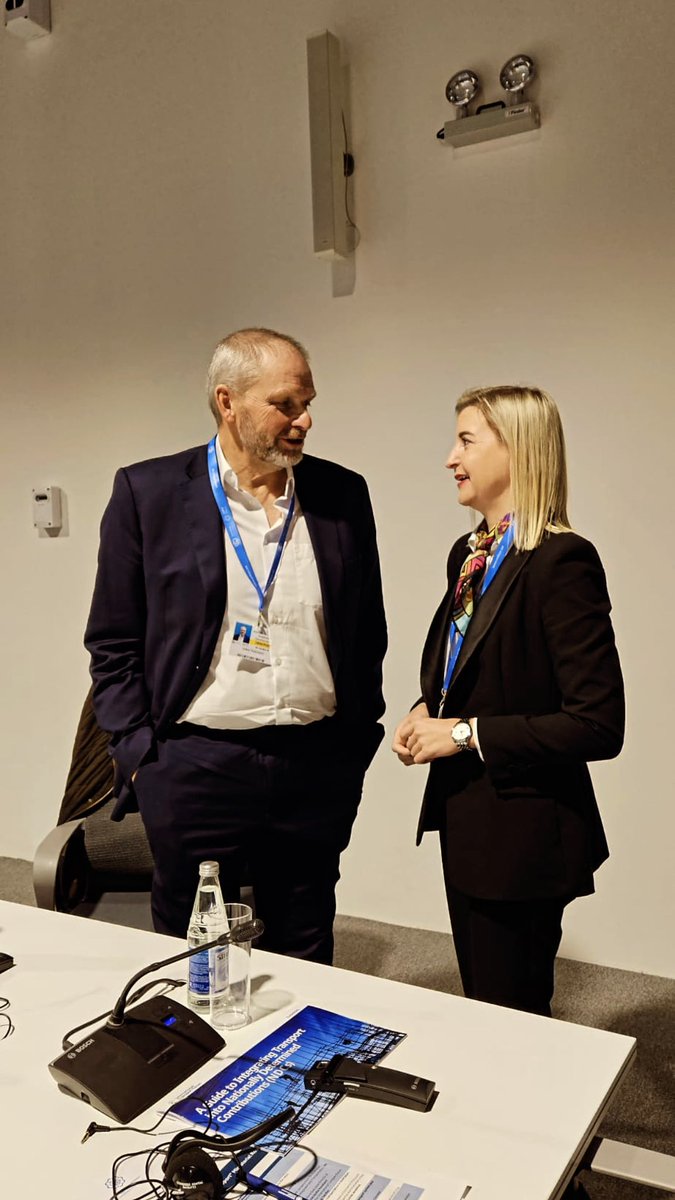Great to meet so many #ITF colleagues at the #COP29 in #Baku in a roundtable on greening urban transport! 🚍🌿 Transport cannot be overlooked when talking about climate change, which is why #Lithuania and #EU are actively promoting #sustainablemobility and energy independency.