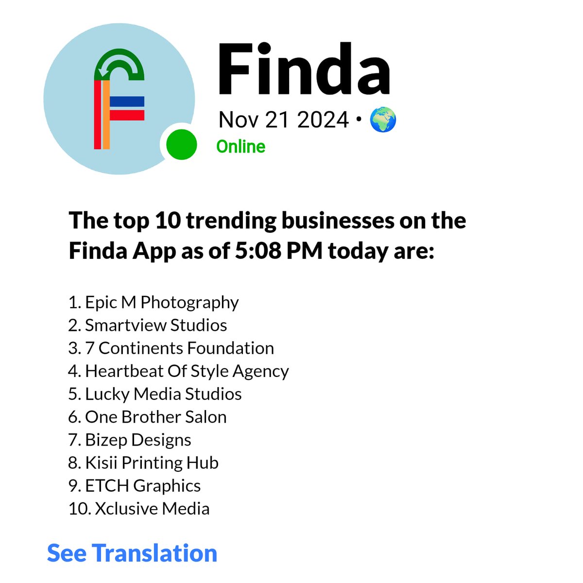 finda_global's tweet photo. Who is trending? https://t.co/5POLBb5rl1