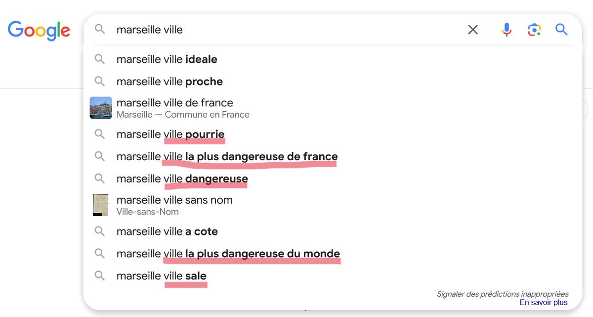 Savez-vous que Google Suggest peut ruiner l'image de votre ville ? 🤔  ➡️ journaldunet.com/seo/1536545-go… pour en savoir plus ! #eReputation #Google #marseille