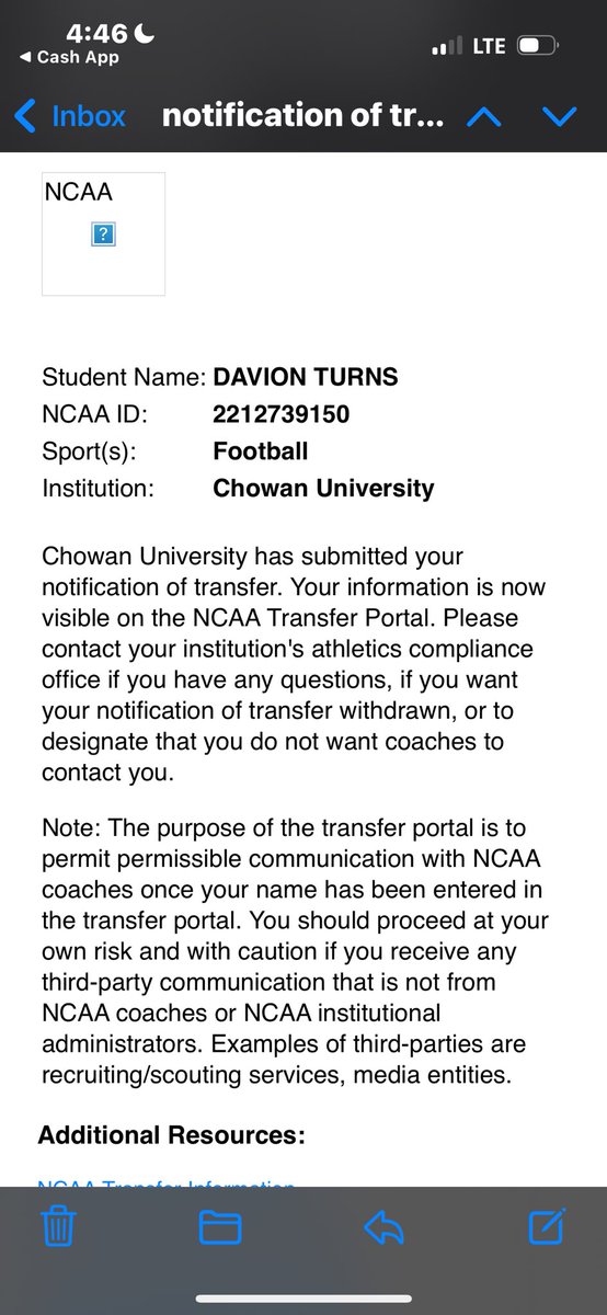 Officially in the portal, 3 years left of eligibility. 

youtu.be/UVujQ2xMvms?fe…