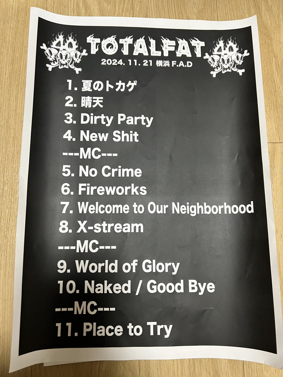 coloooo5656's tweet photo. 11月21日(木)横浜FAD

"THE SUN ALSO RISES vol.299"
TOTALFAT / TENDOUJI

大大大好きなバンドが対バン
最高な時間すぎた！ https://t.co/QPDtmNDCWG