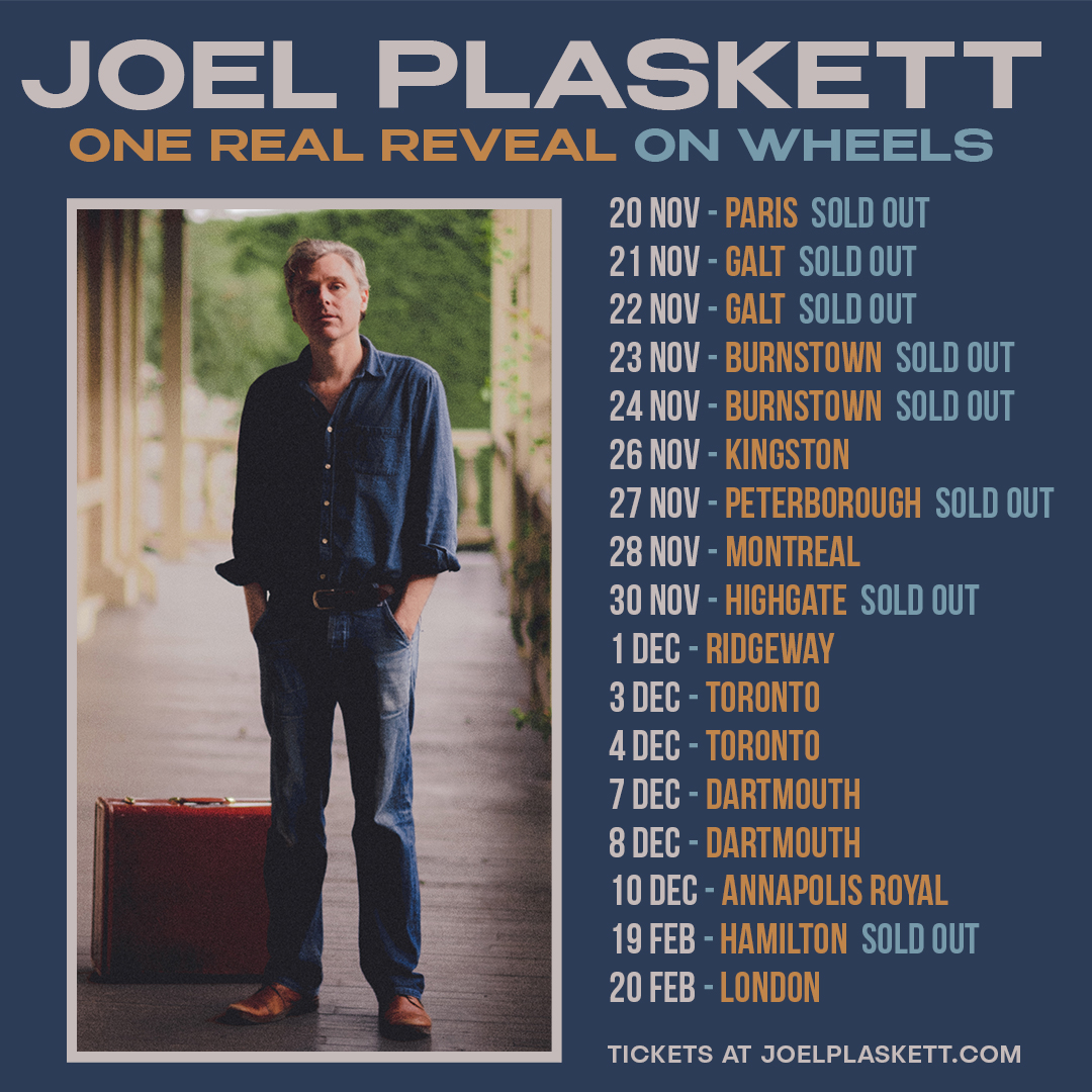 Hey All,
Due to the recent shimmies due to illness, a handful of tickets have freed up for a few of the upcoming shows.  Nice to be back on the road and I look forward to seeing some of you at the shows over the next while.
- JP

joelplaskett.com/pages/upcoming…