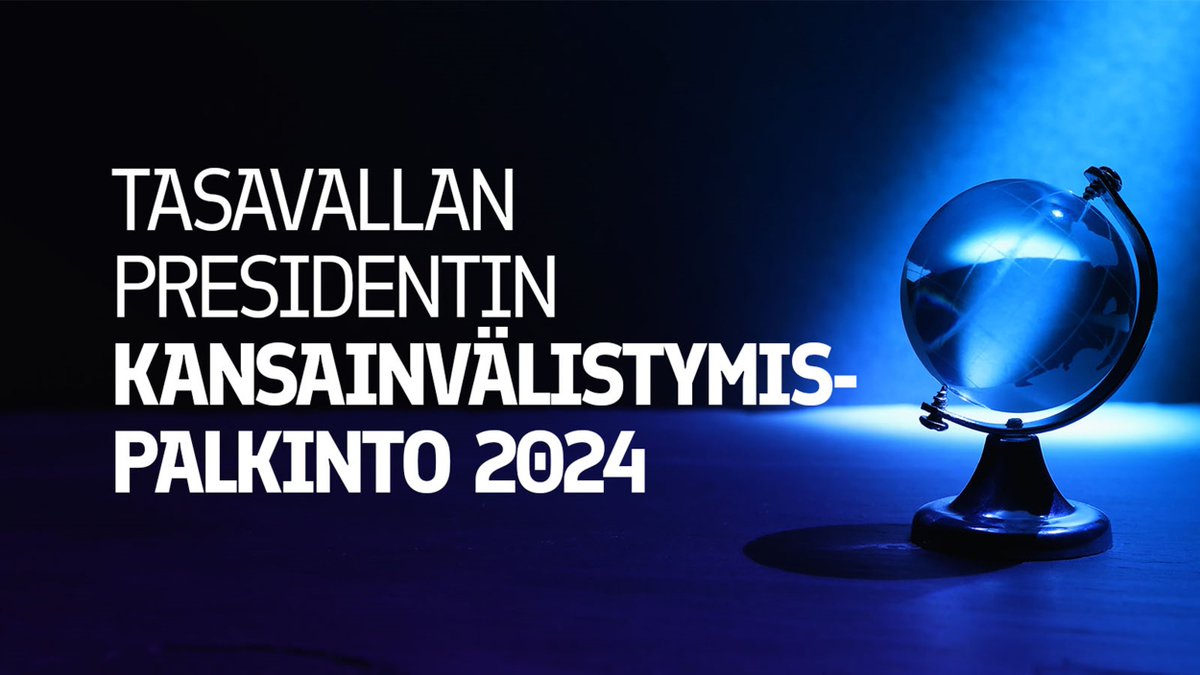 Team Finland (@teamfinlandfi) on Twitter photo 🏆🌍 Jännitys tiivistyy! Huomenna presidentti <a href="/alexstubb/">Alexander Stubb</a> jakaa kansainvälistymispalkinnon vuoden 2024 viennintekijöille: tulokasyritykselle, kasvuyhtiölle, Suomeen investoineelle kansainväliselle sijoittajalle sekä yhteisölle #TPKVP2024 Katso fiilisvideo:
suite.icareus.com/web/business-f… 🏆🌍 Jännitys tiivistyy! Huomenna presidentti <a href="/alexstubb/">Alexander Stubb</a> jakaa kansainvälistymispalkinnon vuoden 2024 viennintekijöille: tulokasyritykselle, kasvuyhtiölle, Suomeen investoineelle kansainväliselle sijoittajalle sekä yhteisölle #TPKVP2024 Katso fiilisvideo:
suite.icareus.com/web/business-f…