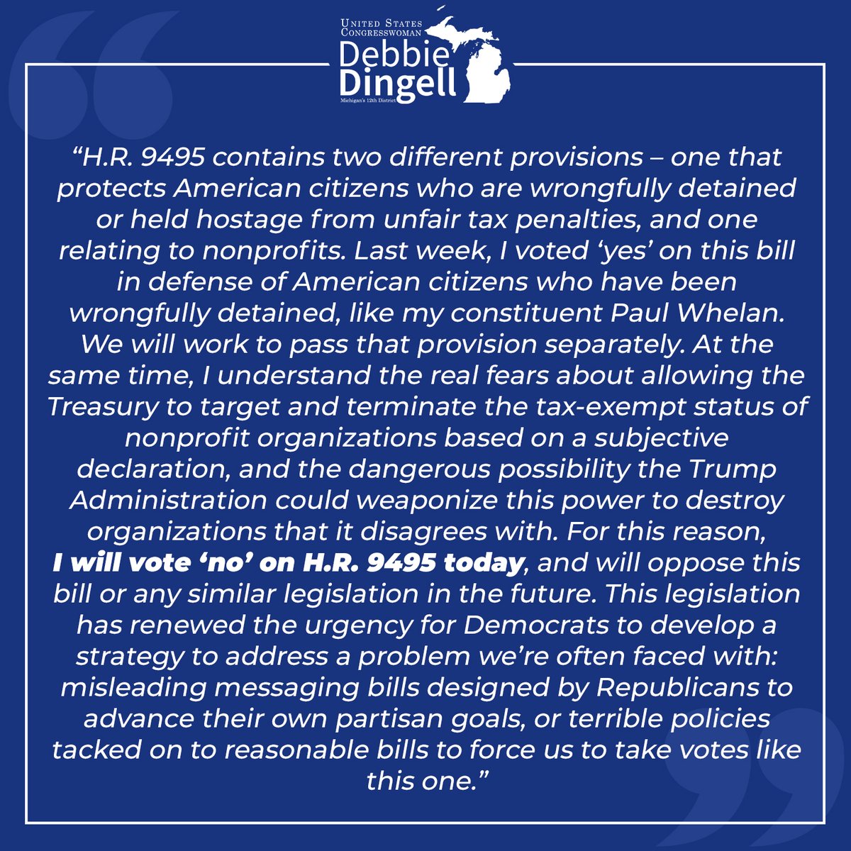 Rep. Debbie Dingell tweet media