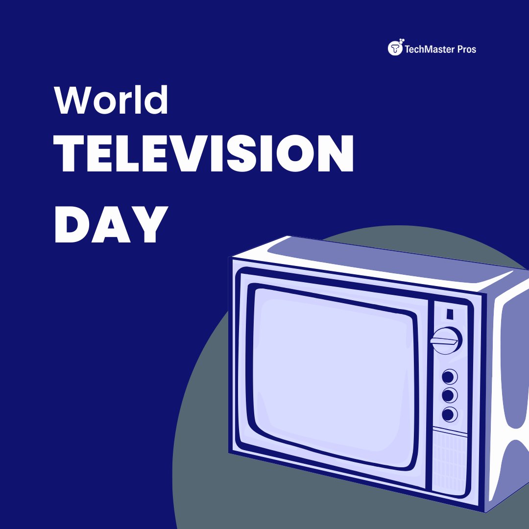 TechmasterPros's tweet image. Television: A world of learning, fun, and dreams. 🌏 #WorldTVDay #TVForChange