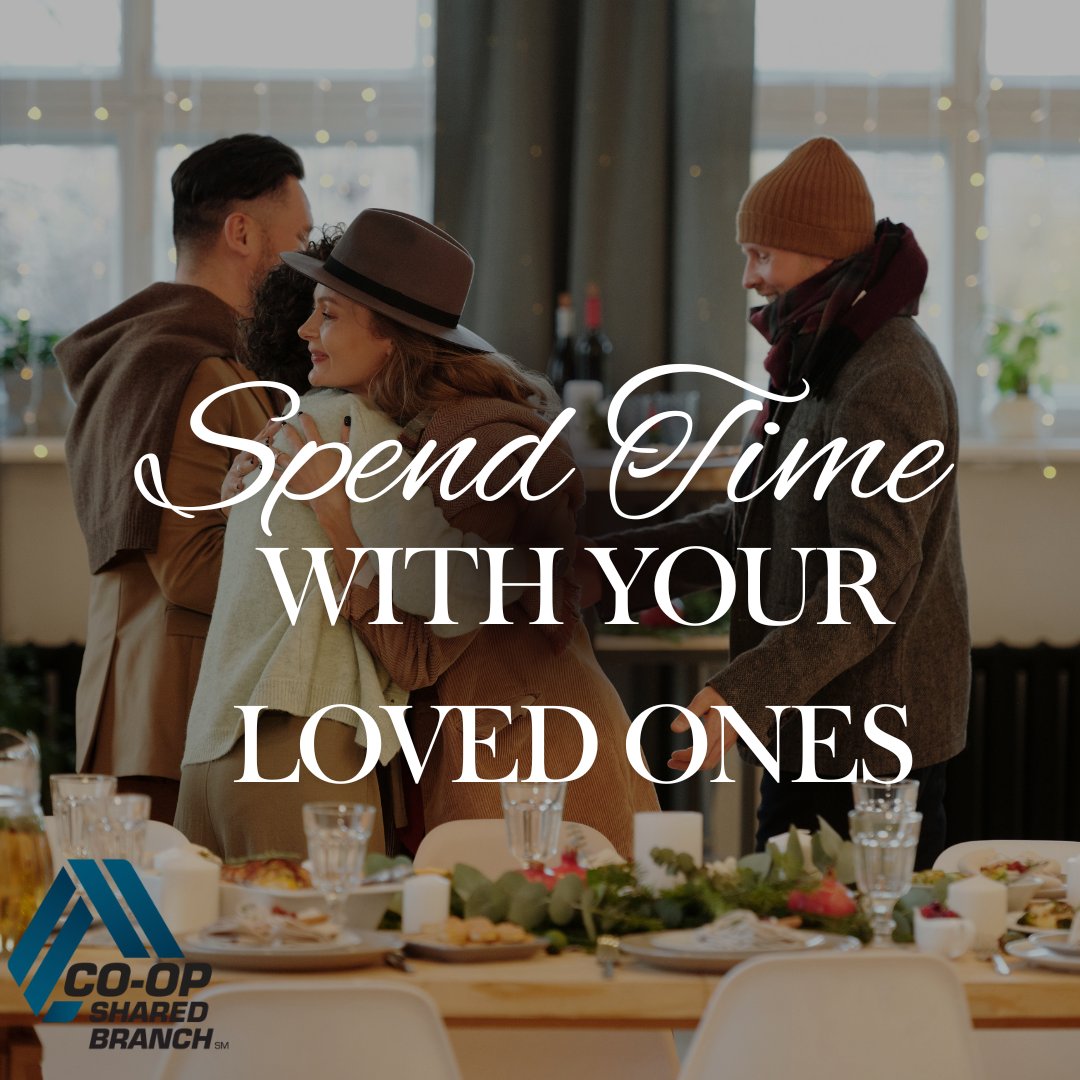 Traveling to visit family this holiday season? Take your credit union account with you. 
Visit our website for more details and information.
All deposits are federally insured by the NCUA up to $250,000
Co-op Shared Branch Networks for Credit Unions | Co-op Solutions