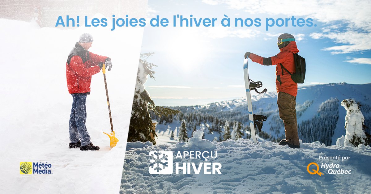 P. de Bellefeuille (@patrickdb_mm) on Twitter photo L'attente touche à sa fin! 🗓️ Notre #ApercuHiver 2024-2025 présenté par <a href="/hydroquebec/">Hydro-Québec</a> sera dévoilé dès le mercredi 27 novembre. Restez à l'affût! 🙂 L'attente touche à sa fin! 🗓️ Notre #ApercuHiver 2024-2025 présenté par <a href="/hydroquebec/">Hydro-Québec</a> sera dévoilé dès le mercredi 27 novembre. Restez à l'affût! 🙂