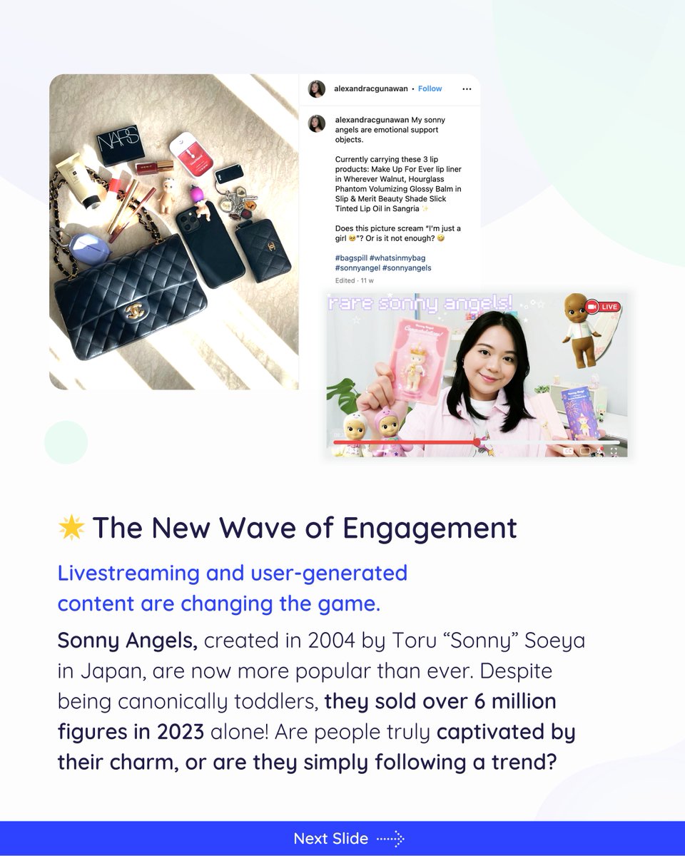Nexoom's tweet photo. 𝗢𝗯𝘀𝗲𝘀𝘀𝗲𝗱 𝘄𝗶𝘁𝗵 𝗦𝗼𝗻𝗻𝘆 𝗔𝗻𝗴𝗲𝗹𝘀? 😍🥹 Rosalia, Bella Hadid, Victoria Beckham… they're everywhere!

📈 𝗟𝗶𝘃𝗲𝘀𝘁𝗿𝗲𝗮𝗺𝗶𝗻𝗴 &amp; 𝗨𝗚𝗖 = real-time unboxings + streams = global craze!

🔑 𝗥𝗲𝗮𝗹-𝘁𝗶𝗺𝗲 𝗲𝗻𝗴𝗮𝗴𝗲𝗺𝗲𝗻𝘁 = 𝗯𝗿𝗮𝗻𝗱 𝗴𝗿𝗼𝘄𝘁𝗵! https://t.co/jCXIRWJ7at