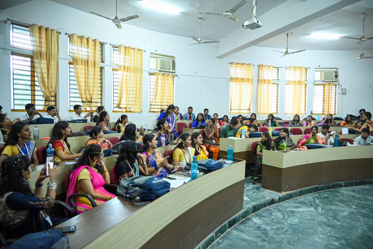 NIST_University's tweet photo. NIST University introduced an innovative teaching-learning approach to enhance the #extempore communication skills of its #MBA students. As part of the initiative, students were encouraged to present on the theme "#IncredibleIndia: My Country, My Pride." Dressed in vibrant #ethnicattire representing various states and cultures of #India, the students confidently walked the ramp and delivered extempore presentations. They shared insights about the attire they wore, its #cultural and #historical significance, and the socio-cultural specialties of the state they represented. The event was a vibrant celebration of India’s #diversity and provided students with a platform to develop their #publicspeaking skills, #confidence, and #culturalawareness. The innovative approach was conceptualized by Prof. Sabyasachi Rath, HoD, English, who received immense appreciation from students and faculty alike for his efforts in making learning an experiential and enjoyable process. Such initiatives continue to highlight NIST's commitment to holistic student development and fostering essential life skills through unique and engaging methodologies.
#IncredibleIndia #MyCountryMyPride #ExtemporeChallenge #CulturalDiversity #LearningBeyondClassrooms #NISTUniversity #Berhampur #Odisha