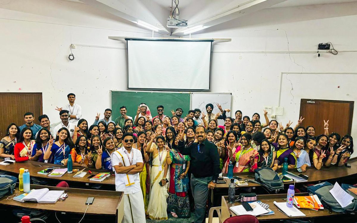 NIST_University's tweet photo. NIST University introduced an innovative teaching-learning approach to enhance the #extempore communication skills of its #MBA students. As part of the initiative, students were encouraged to present on the theme "#IncredibleIndia: My Country, My Pride." Dressed in vibrant #ethnicattire representing various states and cultures of #India, the students confidently walked the ramp and delivered extempore presentations. They shared insights about the attire they wore, its #cultural and #historical significance, and the socio-cultural specialties of the state they represented. The event was a vibrant celebration of India’s #diversity and provided students with a platform to develop their #publicspeaking skills, #confidence, and #culturalawareness. The innovative approach was conceptualized by Prof. Sabyasachi Rath, HoD, English, who received immense appreciation from students and faculty alike for his efforts in making learning an experiential and enjoyable process. Such initiatives continue to highlight NIST's commitment to holistic student development and fostering essential life skills through unique and engaging methodologies.
#IncredibleIndia #MyCountryMyPride #ExtemporeChallenge #CulturalDiversity #LearningBeyondClassrooms #NISTUniversity #Berhampur #Odisha