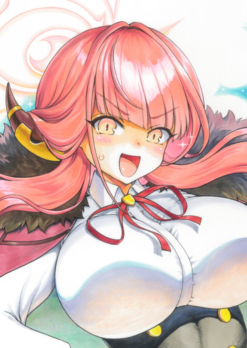 複製色紙の原画　完成しました
複製色紙は新刊セットに収録
こちらの原画は額縁に入れてコミケで売ろうと思います。