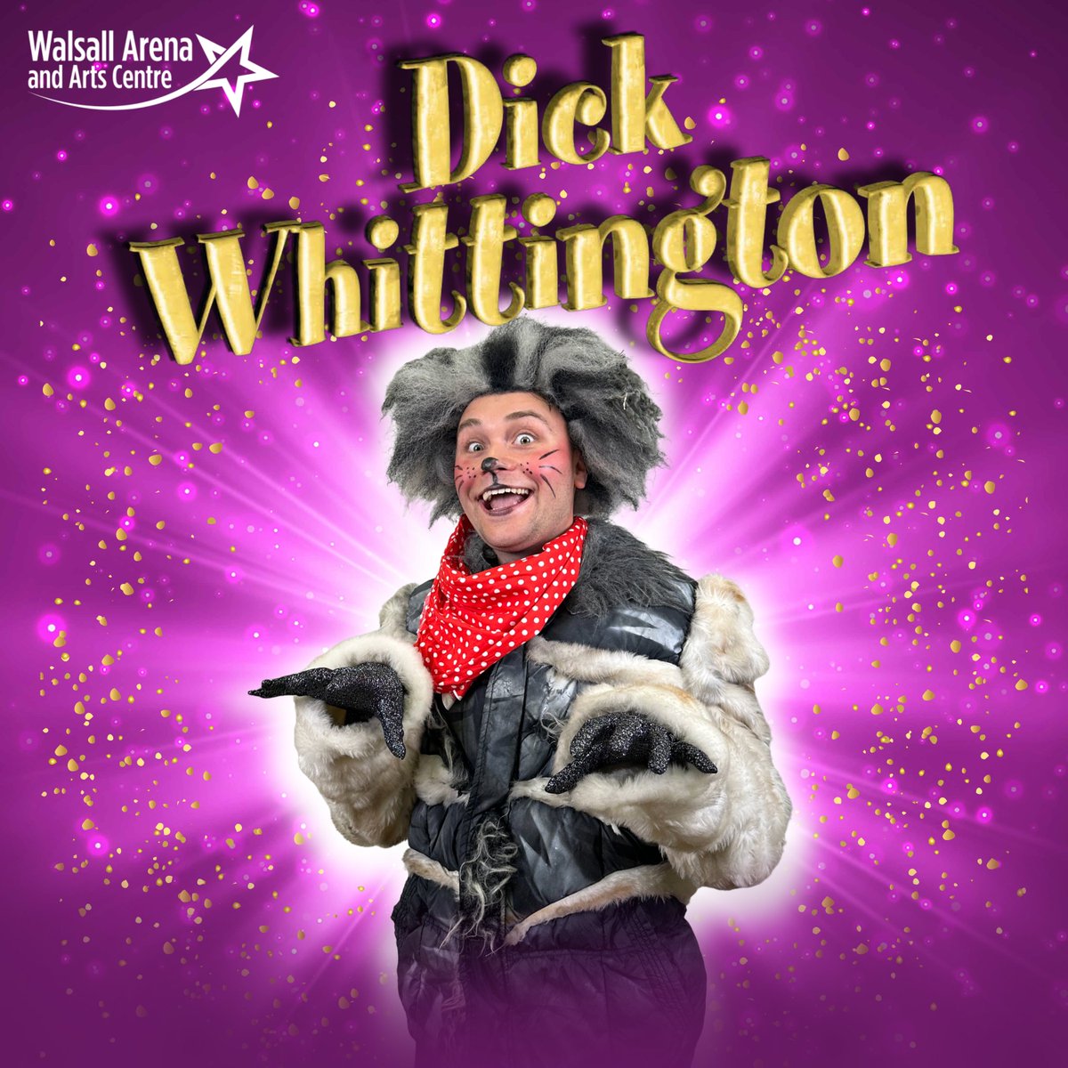 🎭 5 DAYS TO GO! 🎭

Whiskas the Cat is purring with excitement! 🐾

This curious kitty can’t wait for the adventure to begin! Packed with laughs, mischief, and plenty of panto magic, it’s a show that’s perfect for the whole family!

📅 7 – 22 December
🎟️ walsallarena.com/whats-on/all-s…