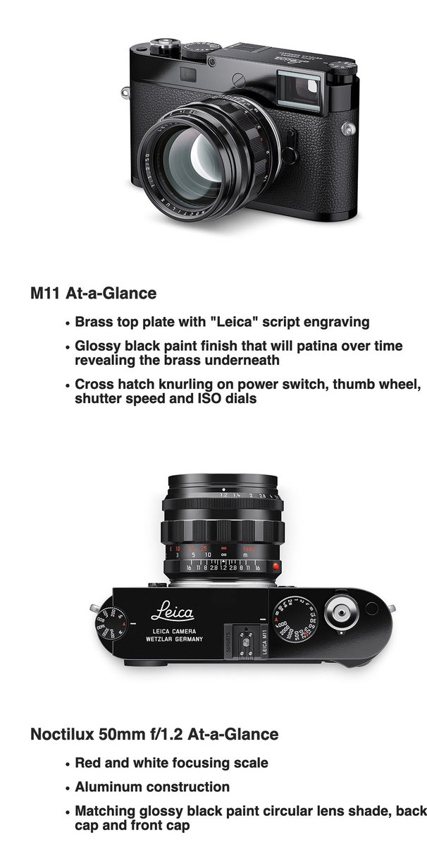 ecran_pro's tweet photo. Black paintのLeica M11 $9195　Noctilux-M 50mm f1.2 $8295
合わせて$19490
今日のレートで約270万円

まあここ2年の僕の支払った医療費くらいだな
アハハ・・・ https://t.co/a7Taoh3ZXL